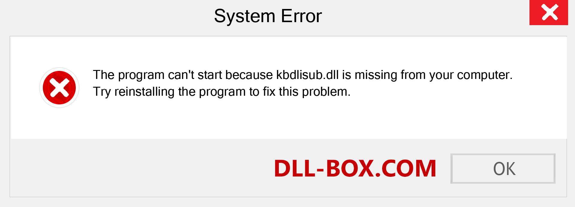  kbdlisub.dll file is missing?. Download for Windows 7, 8, 10 - Fix  kbdlisub dll Missing Error on Windows, photos, images